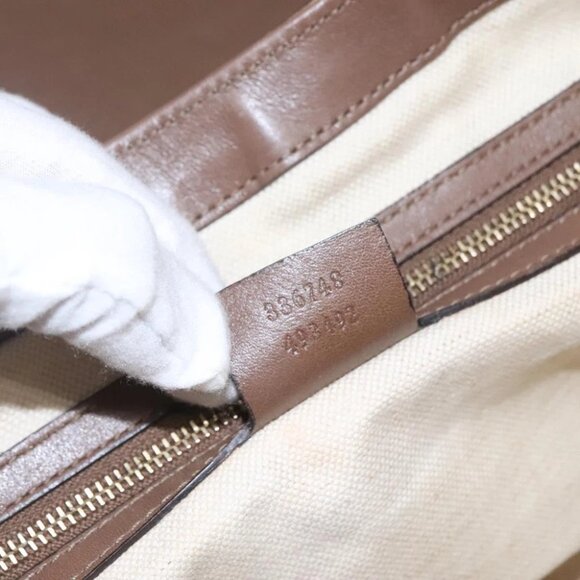 GUCCI GG Supreme Shoulder Bag PVC Beige Gold 336748 Auth 116246 - Picture 2 of 14